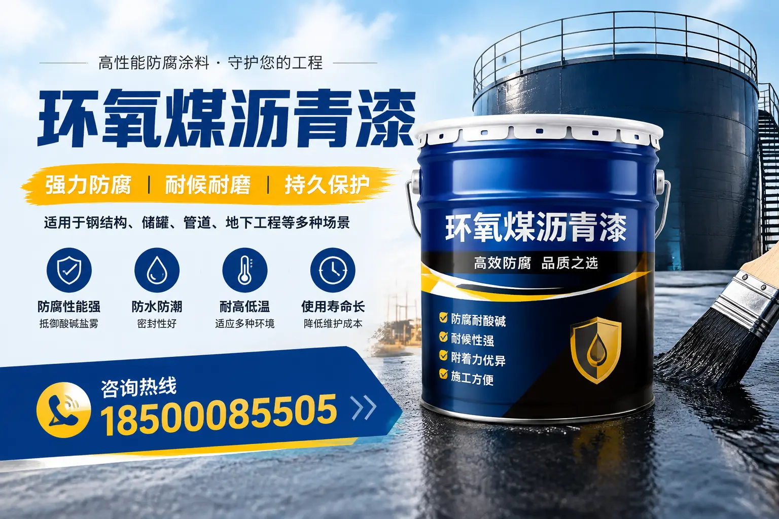 环氧煤沥青漆在工业中的应用，漯河企业的选择